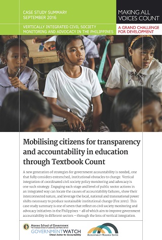 Mobilising Citizens for Transparency and Accountability in Education through Textbook Count: Case Study Summary